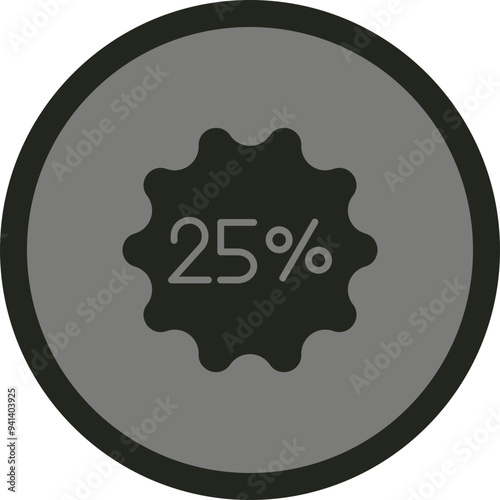 25 Sale Icon Design
