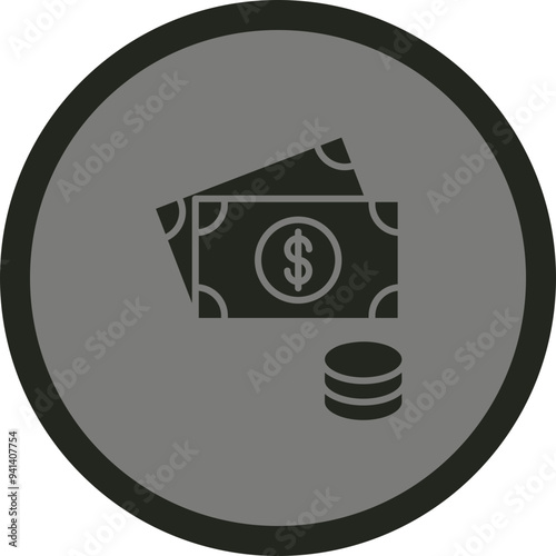 Obraz na plátně Cash Money Icon Design
