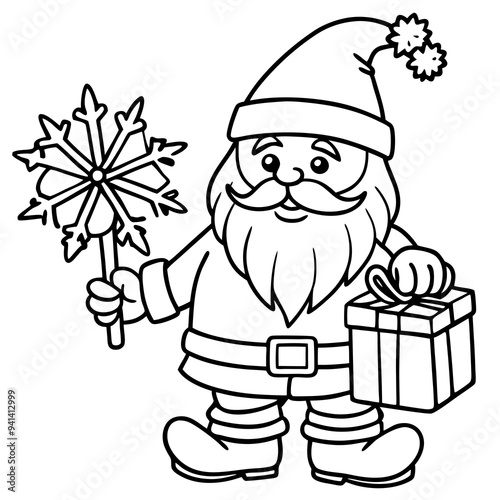 santa claus with gifts