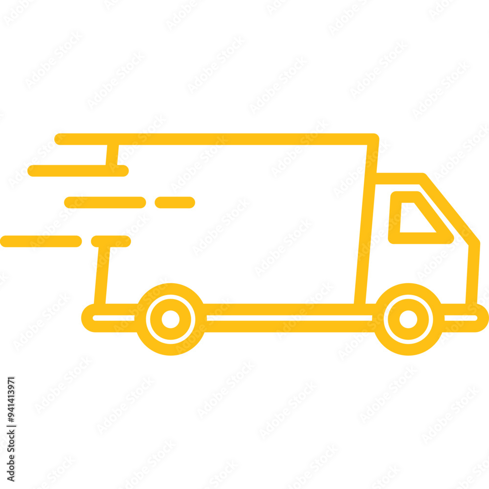 Fast Delivery Line Icon Fast Delivery Line Icon