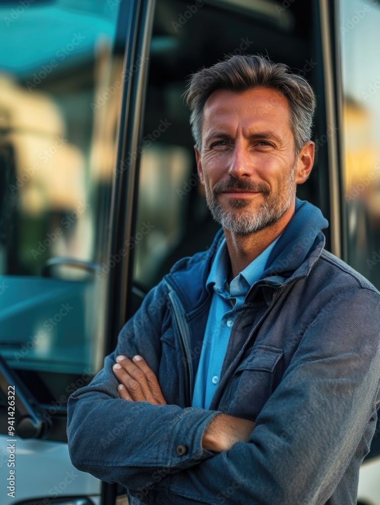 Confident Man in Uniform at Work