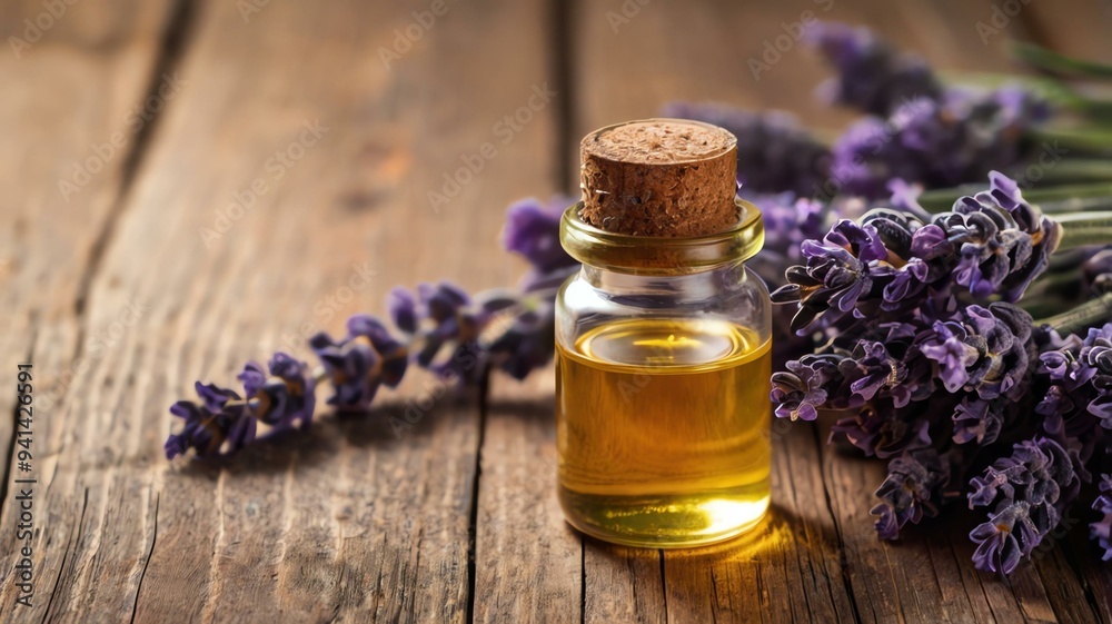 a small bottle of lavender essential oil isolated background a small bottle of lavender essential oil isolated background