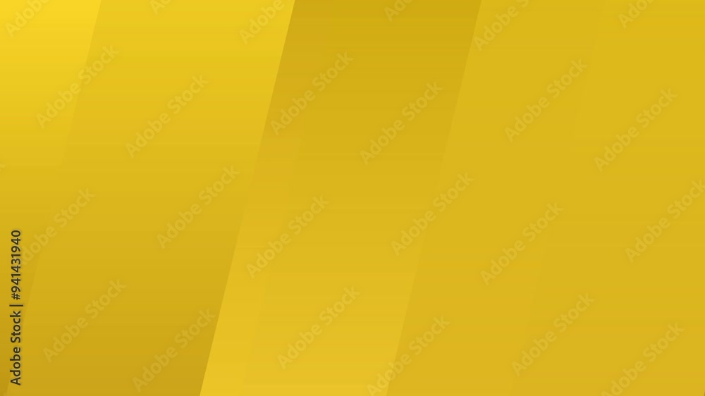 Abstract modern yellow gradient shape slide for corporate background 4k animated video