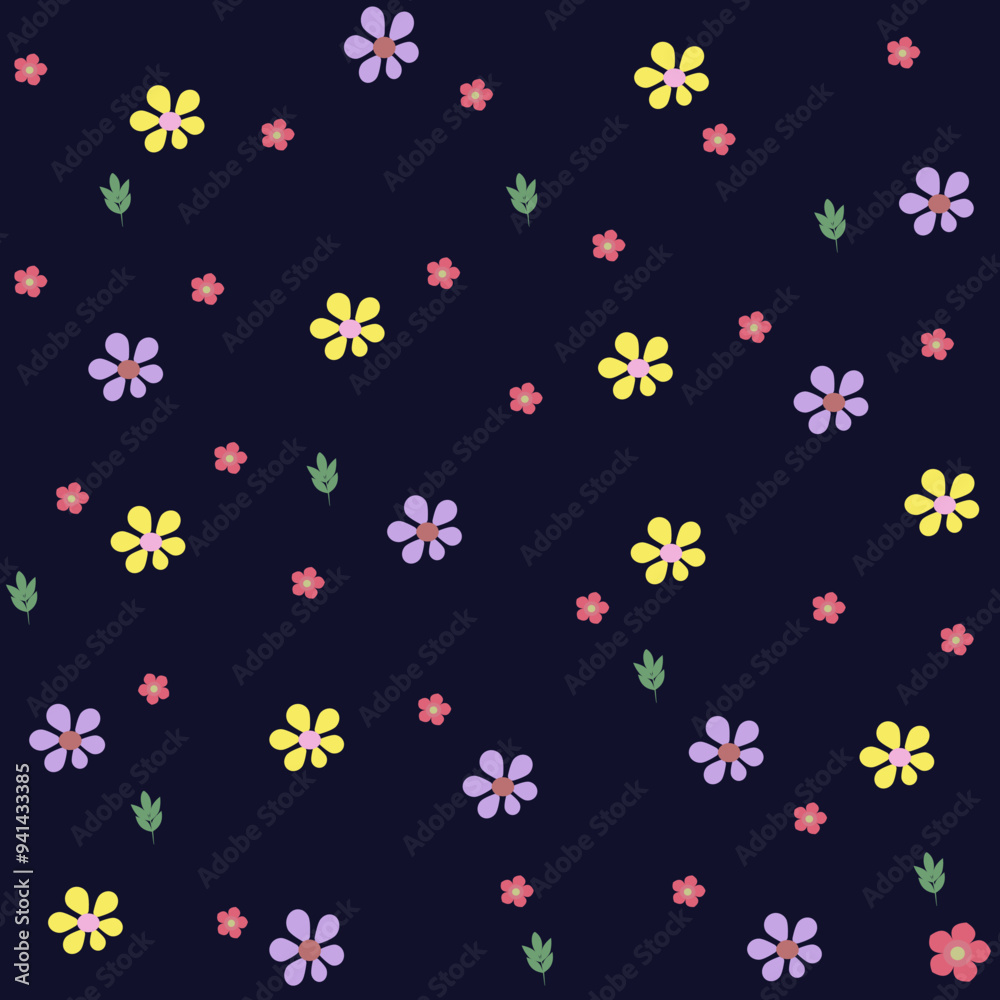 Floral seamless pattern for fabric pattern, wallpaper, background, Tile pattern. Floral seamless pattern for fabric pattern, wallpaper, background, Tile pattern.