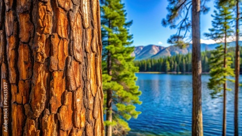 Tree trunk background texture in Tahoe, California, nature, tree, bark, texture, background, rugged, close-up, pattern, rough