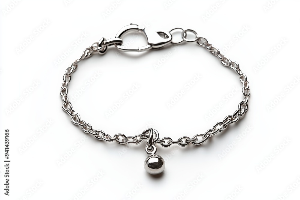 Elegant silver bracelet with a delicate chain and a charming pendant, perfect for any occasion or style. Elegant silver bracelet with a delicate chain and a charming pendant, perfect for any occasion or style.