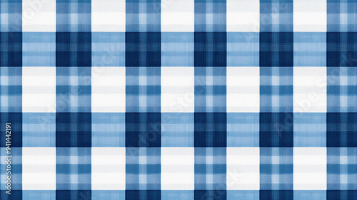 Wallpaper Mural Blue and white checkered pattern background. Perfect for fabric, textiles, wallpapers, and digital designs. Versatile and stylish design asset. Torontodigital.ca