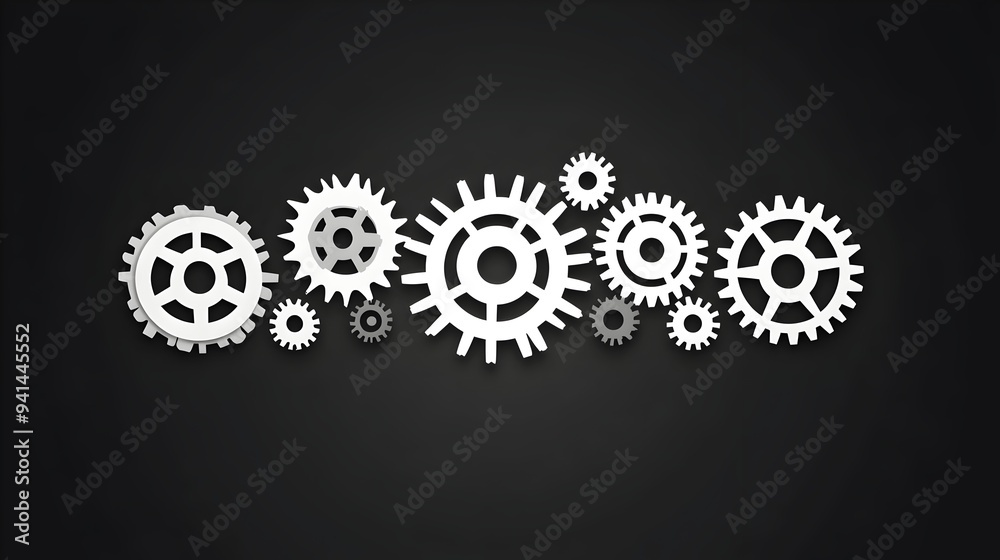 Interlocking Gear Mechanisms Representing Technological Progress and Innovation Interlocking Gear Mechanisms Representing Technological Progress and Innovation