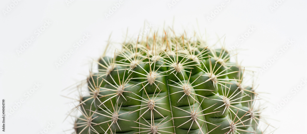 Close up of green cactus isolated on a white background
Close up of green cactus isolated on a white background