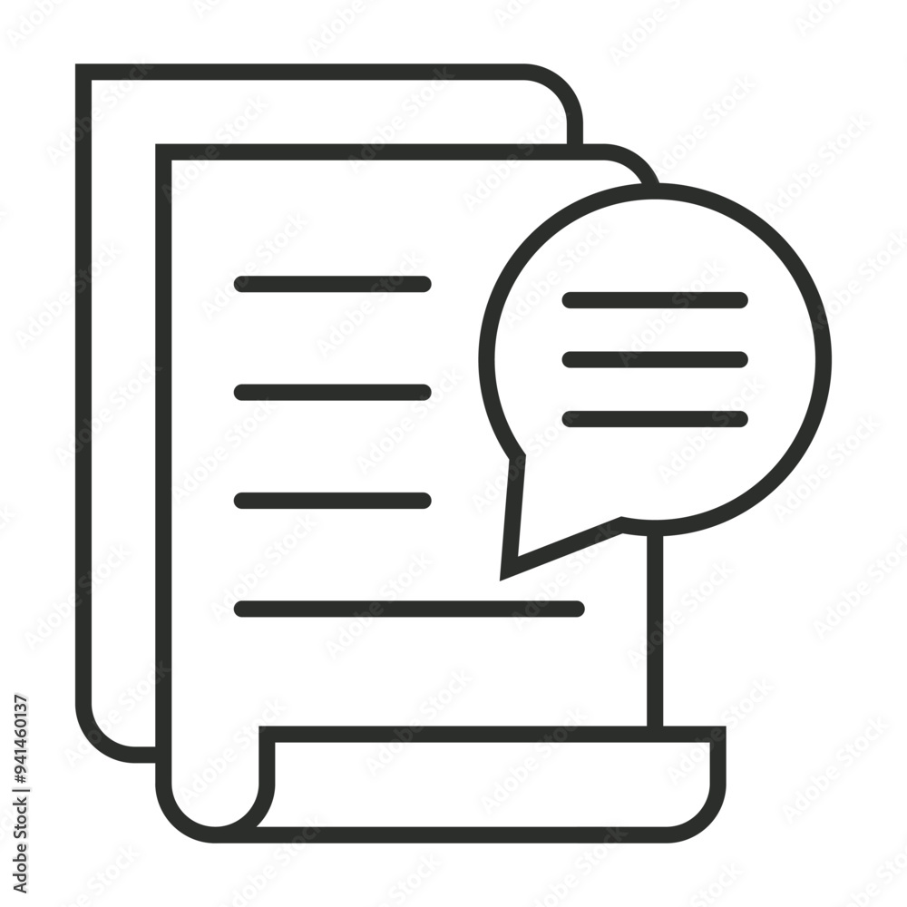 Paper note outline icon, editable vector illustration and transparent graphic element. Isolated on white background Paper note outline icon, editable vector illustration and transparent graphic element. Isolated on white background