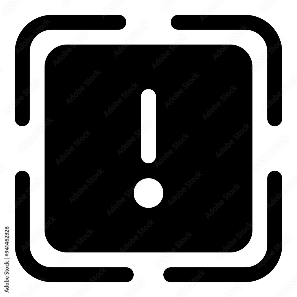 Exclamation mark icon for alerts and warnings Exclamation mark icon for alerts and warnings