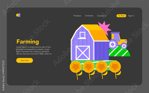 GameFi. Flat Vector Illustration