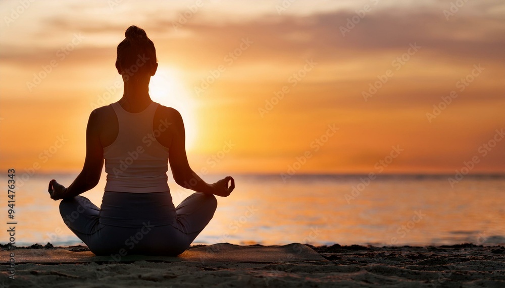 meditation yoga at a sandy beach during sunset meditation yoga at a sandy beach during sunset