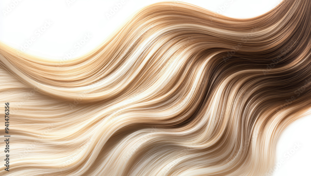 Close up view of colored blonde hair background Close up view of colored blonde hair background