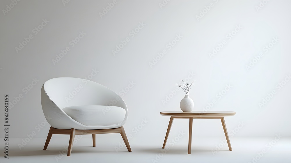 CG Minimalist Furniture Design: A CG rendering of a modern, minimalist chair and table set, floating on a clean white background.
CG Minimalist Furniture Design: A CG rendering of a modern, minimalist chair and table set, floating on a clean white background.
