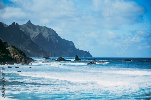 Fototapeta Naklejka Na Ścianę i Meble -  View of the sea in Benijo, Tenerife
