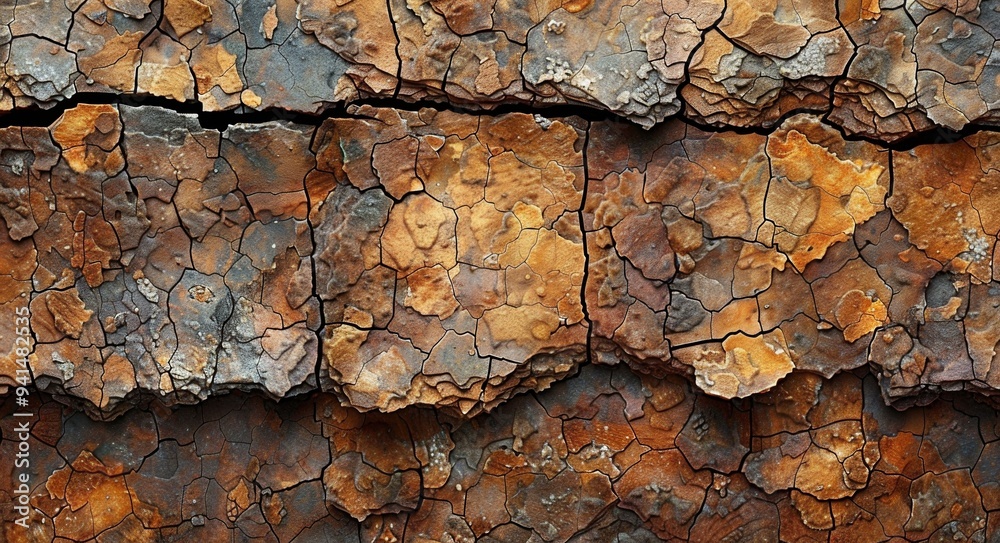 Rusty Metal Surface with Cracks Rusty Metal Surface with Cracks
