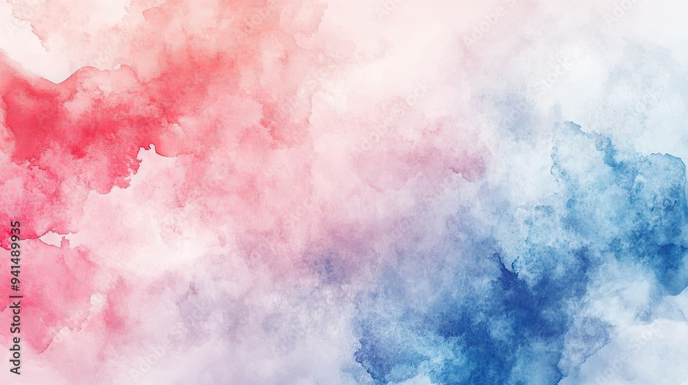 Abstract watercolor background with soft, blended hues, creating a delicate and artistic texture