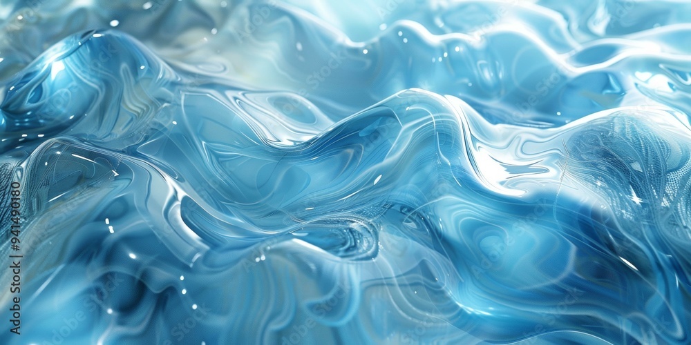 Ocean Foam, Blue Water Ocean Foam, Blue Water