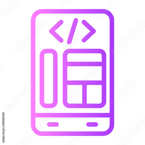 layout gradient icon