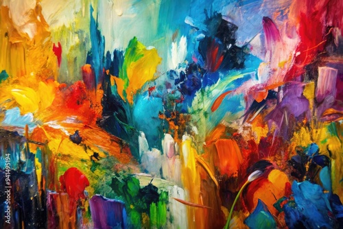 Abstract Expressionism: Spontaneous, gestural, expressive, fluid, painterly, raw.