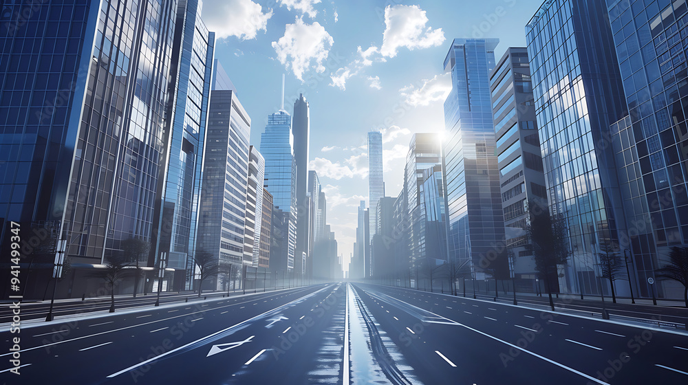 Fototapeta premium road in the city