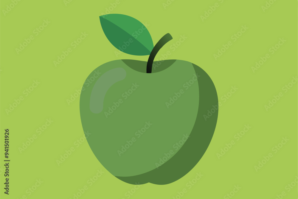 Green Apple vector illustration Green Apple vector illustration