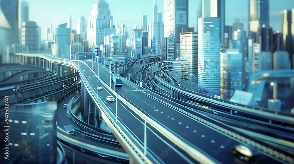 Fototapeta premium road in the city