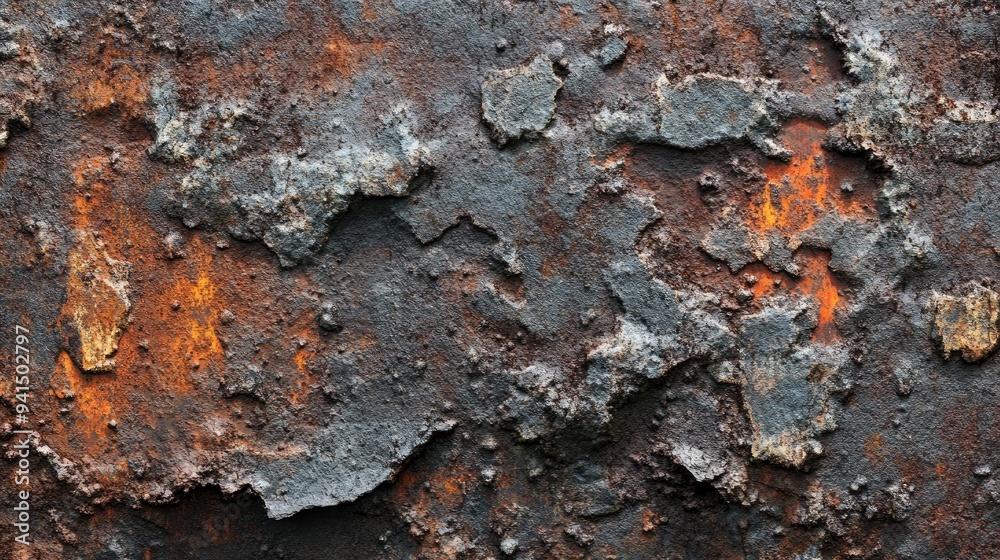 Heavily weathered iron surface with deep rust, pitting, and rough texture, capturing the essence of decay Heavily weathered iron surface with deep rust, pitting, and rough texture, capturing the essence of decay