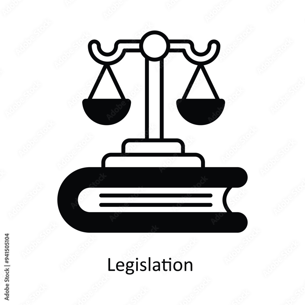 Legislation Vector filled outline icon design illustration. Law And Justice symbol on white background EPS 10 File . Legislation Vector filled outline icon design illustration. Law And Justice symbol on white background EPS 10 File .