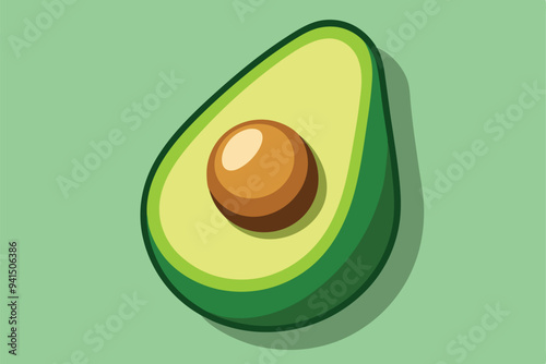 A Avocado vector illustration