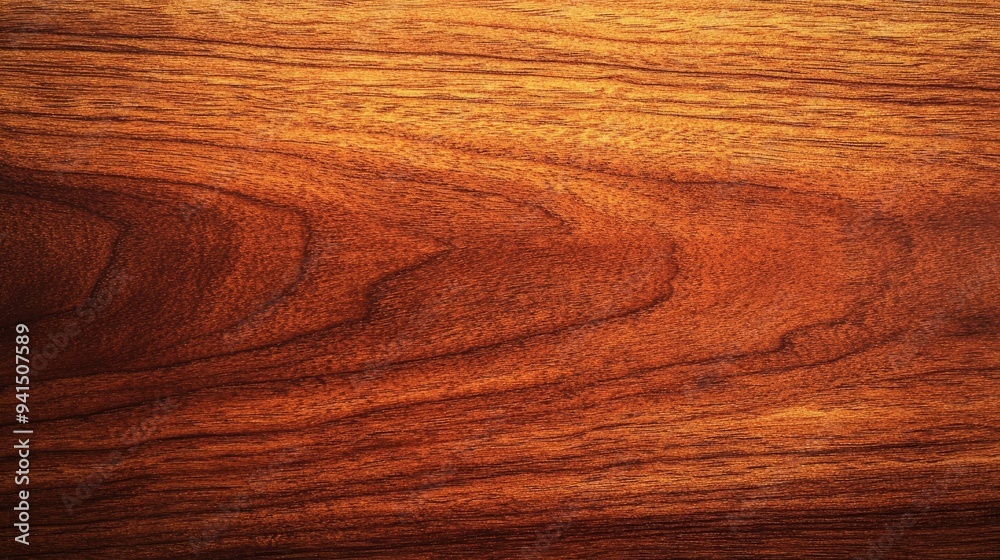 Smooth, polished wooden surface with subtle grain patterns and warm tones, perfect for a classic and inviting background Smooth, polished wooden surface with subtle grain patterns and warm tones, perfect for a classic and inviting background