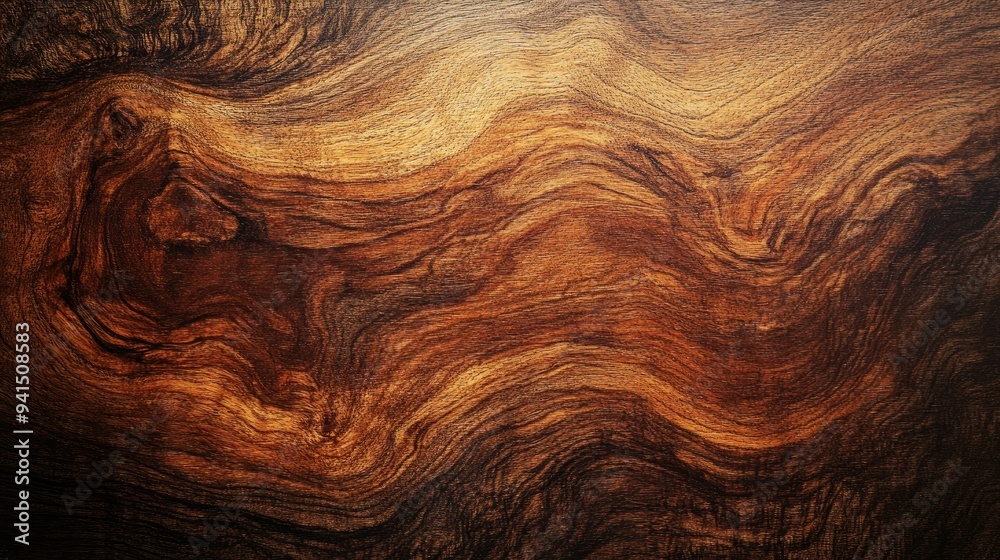 Top view of a polished wooden surface with rich tones and subtle grain, perfect for a warm and inviting background Top view of a polished wooden surface with rich tones and subtle grain, perfect for a warm and inviting background