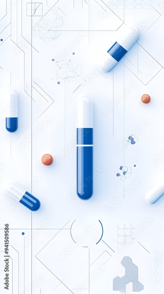 Minimalist and Geometric Medical Clinic Branding Banner on White Background Minimalist and Geometric Medical Clinic Branding Banner on White Background