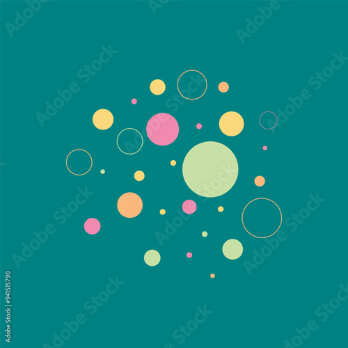 basick Abstract Dots Shape from backround