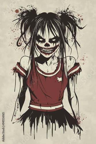 halloween zombie cheerleader 