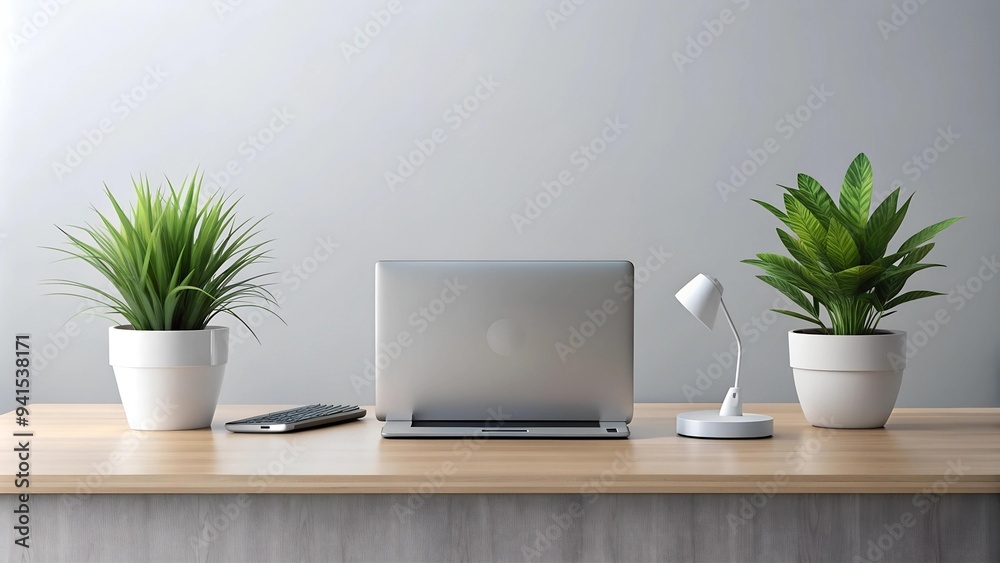 Serene Workspace: A Minimalist Customer Service Desk AI generated Serene Workspace: A Minimalist Customer Service Desk AI generated