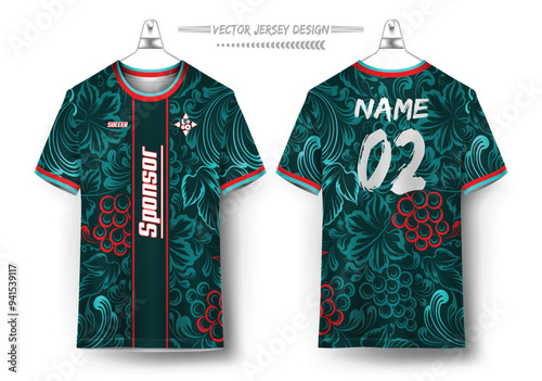 vector soccer jersey design for sublimation