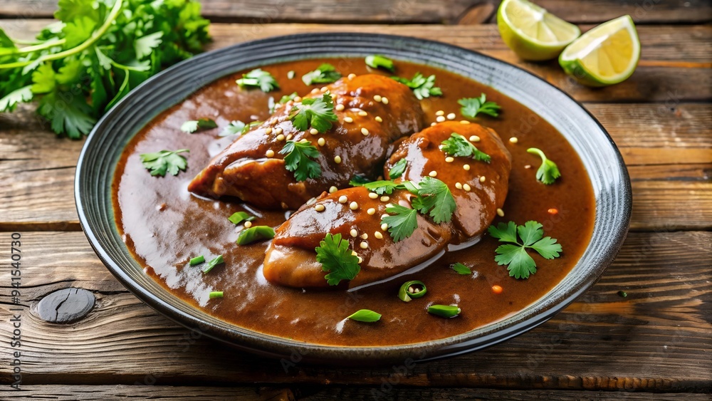 Aromatic Symphony: Mole Poblano with Tender Chicken generative AI Aromatic Symphony: Mole Poblano with Tender Chicken generative AI