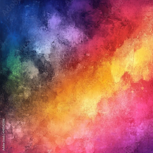 Vibrant Abstract Watercolor Background with a Mix of Bold Colors 