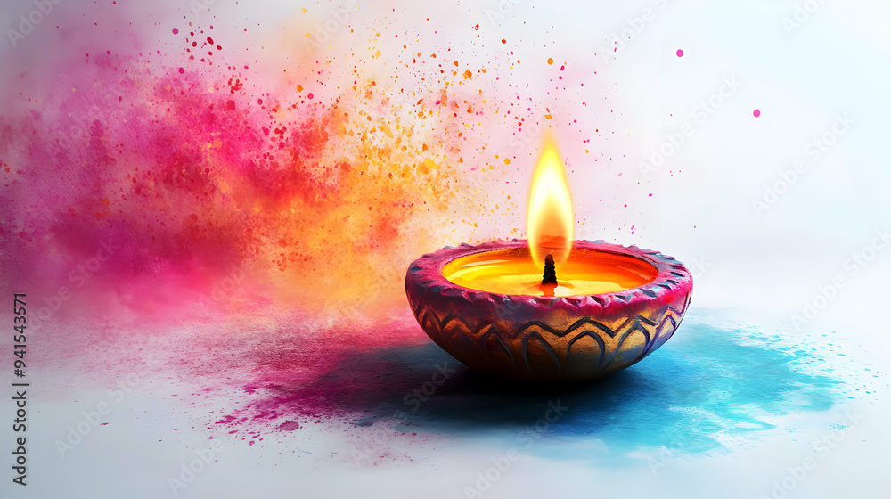 3D Icon as Watercolor diya and Sharad Purnima text isolated on white background concept as Camera movement Zoom into the watercolor diya with Sharad Purnima text. Scene Isolated white background. Deta 3D Icon as Watercolor diya and Sharad Purnima text isolated on white background concept as Camera movement Zoom into the watercolor diya with Sharad Purnima text. Scene Isolated white background. Deta