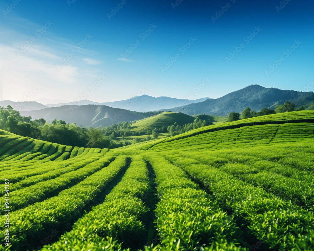 View of the tea plantation during the daytime View of the tea plantation during the daytime