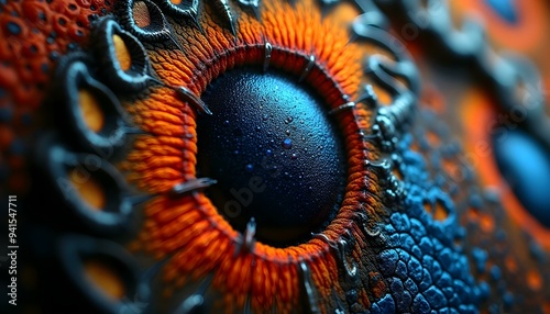 close up of a eye
