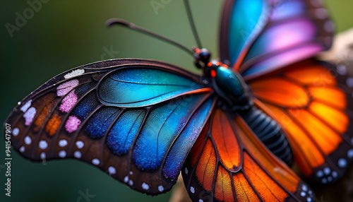 Fine Scales on Butterfly Wing: Capturing Intricate Patterns and Symmetry
