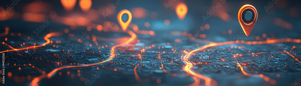 Photo Realistic as AI route planner and holiday destination concept as An AI route planner icon paired with a holiday destination icon symbolizing the use of AI in planning and optimizing travel route Photo Realistic as AI route planner and holiday destination concept as An AI route planner icon paired with a holiday destination icon symbolizing the use of AI in planning and optimizing travel route