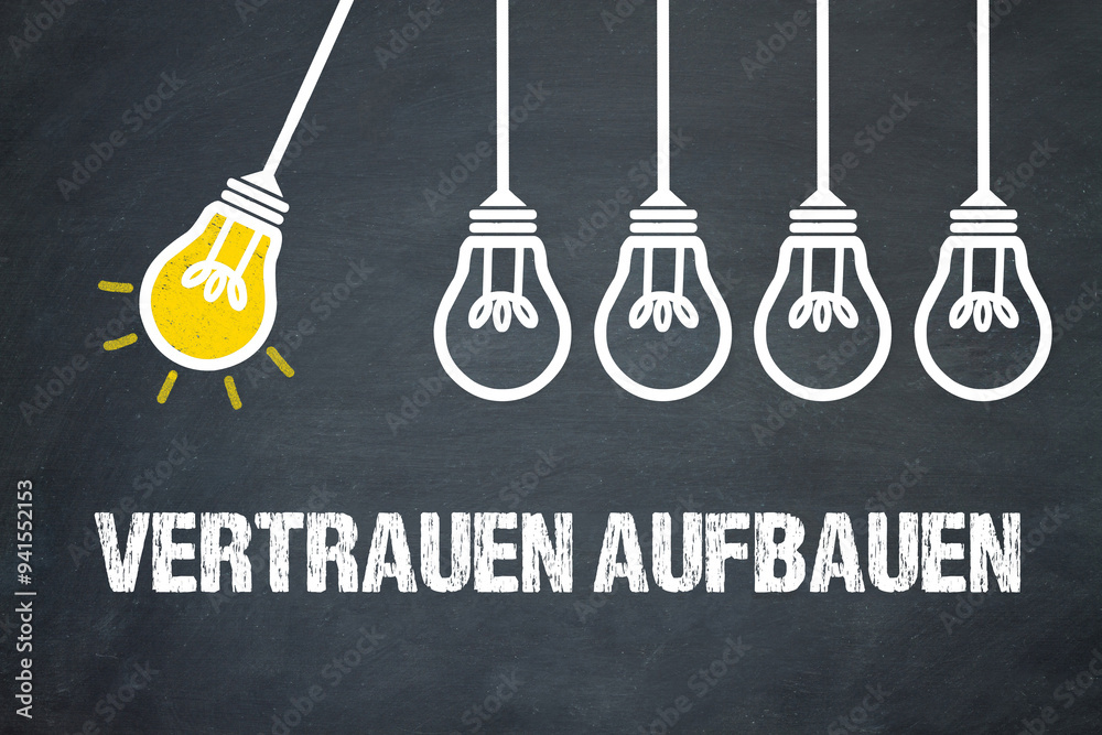 Fototapeta premium Vertrauen aufbauen