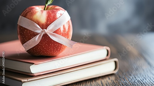 Red Apple on Books