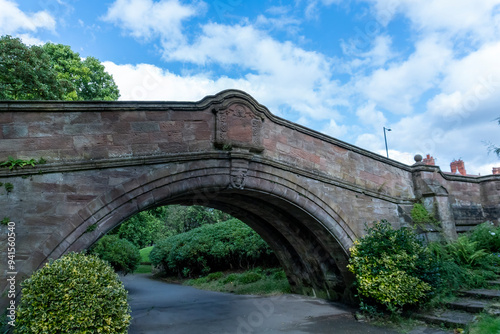 Dell Bridge in Port Sunlight, Birkenhead, Wirral, UK photo