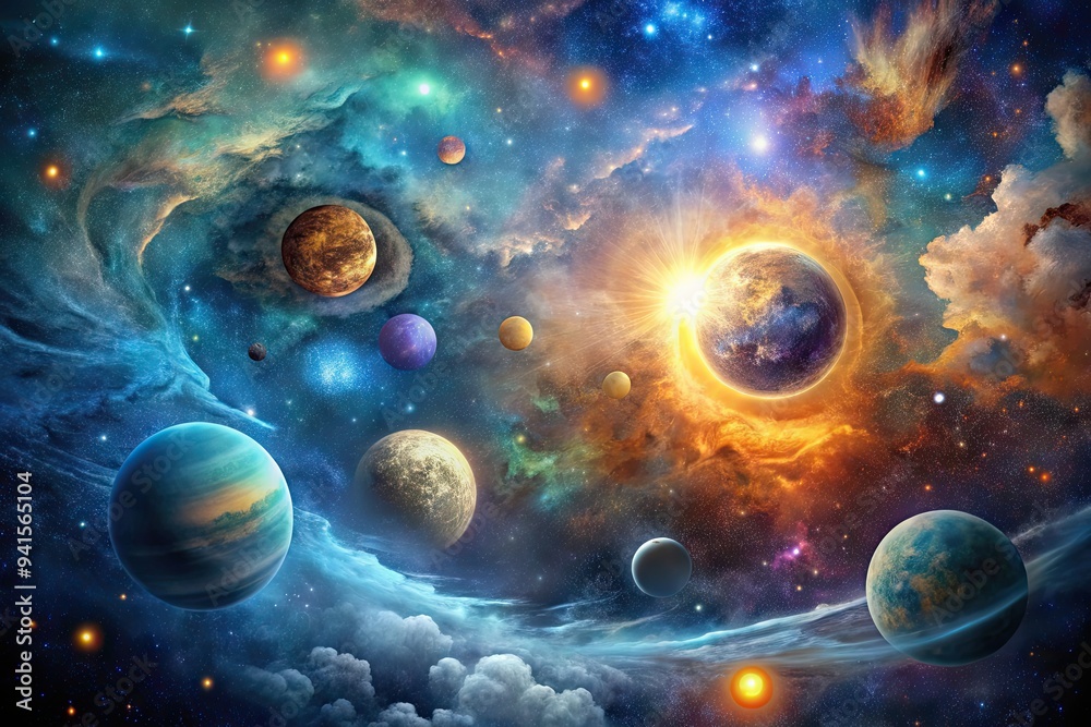 Celestial Convergence: Deep boiler shades, cosmic patterns, celestial bodies, with an otherworldly and ethereal feel. Celestial Convergence: Deep boiler shades, cosmic patterns, celestial bodies, with an otherworldly and ethereal feel.