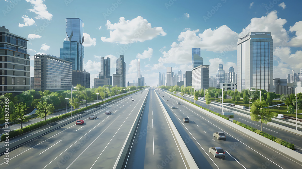 Fototapeta premium road in the city